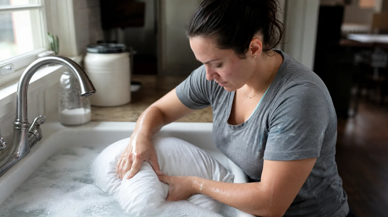 how to wash a pillow: How to Wash a Pillow (Every Fill, Step by Step) How to Wash a Pillow (Every Fill, Step by Step) — how to wash a pillow | GearPuff